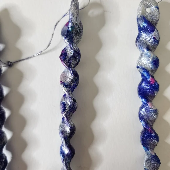 5 HANDCRAFTED Upcycled Swirly Unicorn Icecicle Ornaments HANDPAINTED Holiday - Picture 17 of 17